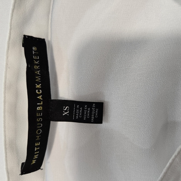 White House Black Market White Ruffle Blouse - Picture 12 of 13